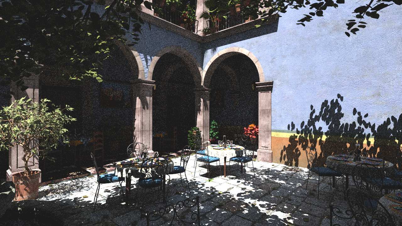 Default path tracer. Render time: 221ms